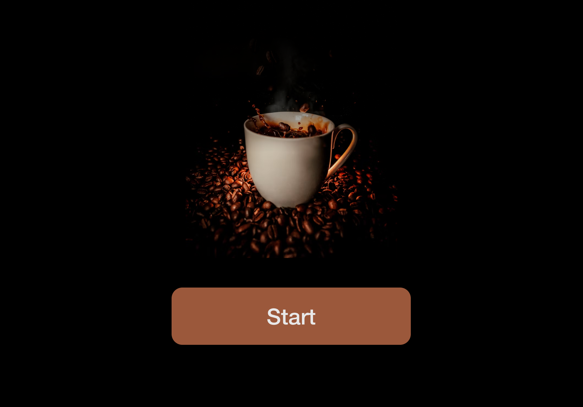 Coffee machine interface concept